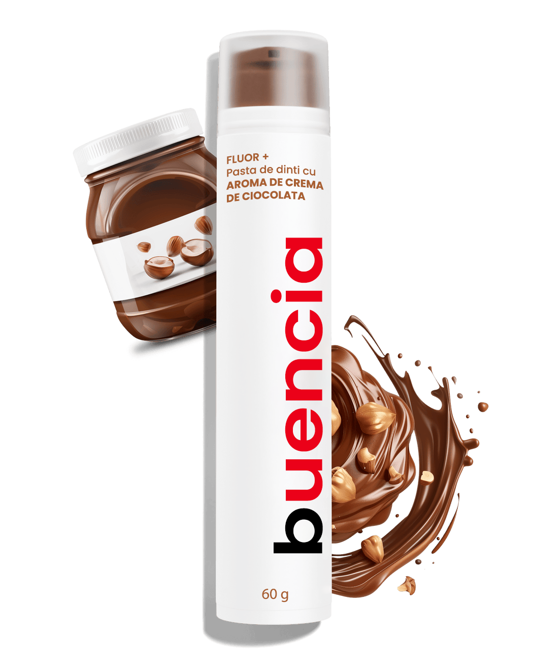 Zahnpasta mit Schokoladencremegeschmack